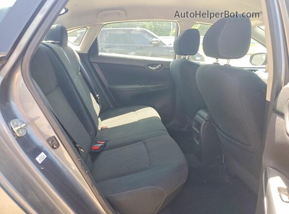 3N1AB7AP0KY291565 2019 NISSAN SENTRA Gray Rear seats view
