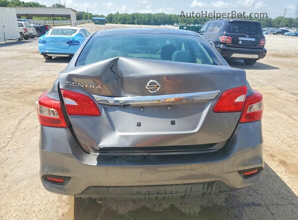 3N1AB7AP0KY291565 2019 NISSAN SENTRA Gray Rear view