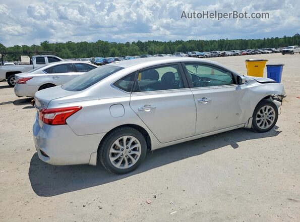 3N1AB7AP0KY294191 2019 NISSAN SENTRA Silver Rear right