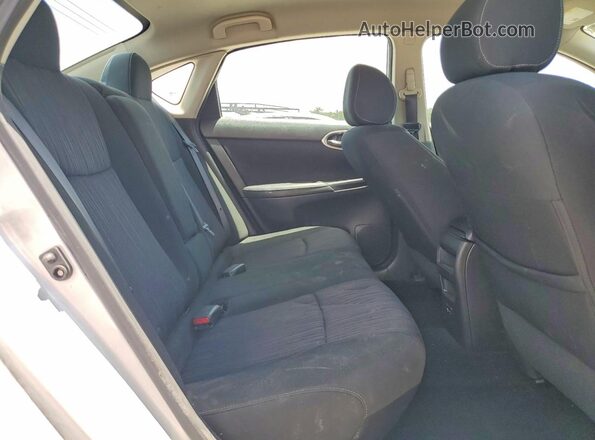 3N1AB7AP0KY294191 2019 NISSAN SENTRA Silver Rear seats view