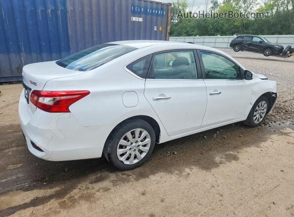 3N1AB7AP0KY301849 2019 NISSAN SENTRA White Trasero derecho