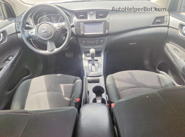 3N1AB7AP0KY301849 2019 NISSAN SENTRA White Vista del salpicadero