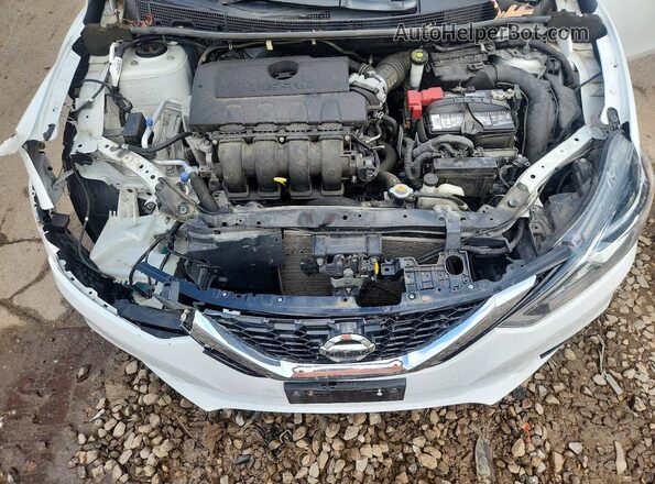 3N1AB7AP0KY301849 2019 NISSAN SENTRA White Vista interior trasera