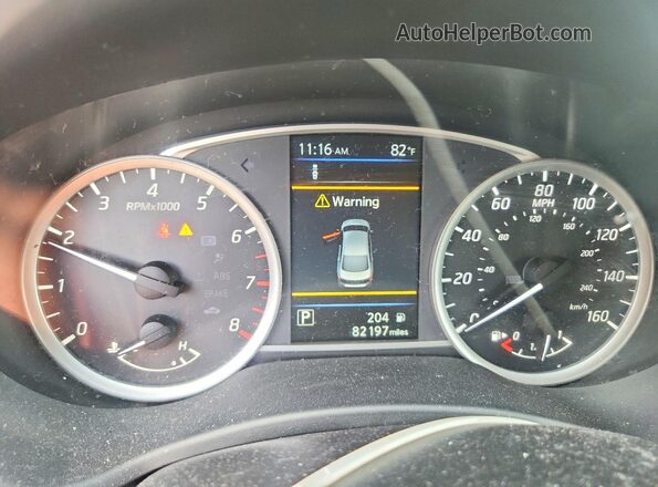 3N1AB7AP0KY301849 2019 NISSAN SENTRA White Vista del cuadro de instrumentos