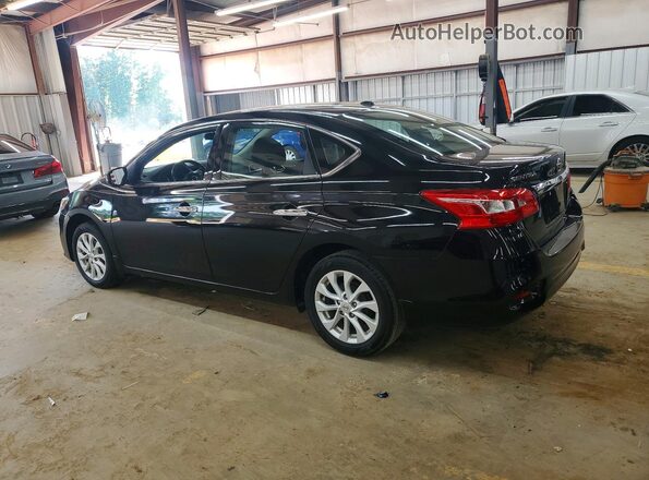 3N1AB7AP0KY302161 2019 NISSAN SENTRA Черный Задняя левая четверть