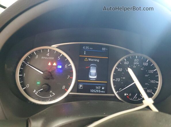 3N1AB7AP0KY302161 2019 NISSAN SENTRA Черный Вид щитка приборов
