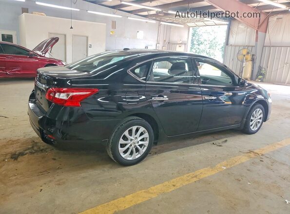 3N1AB7AP0KY302161 2019 NISSAN SENTRA Черный Задняя правая четверть