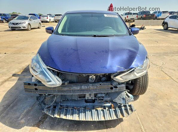 3N1AB7AP0KY305867 2019 NISSAN SENTRA Blue Vista frontal