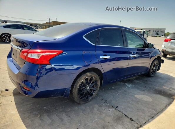 3N1AB7AP0KY305867 2019 NISSAN SENTRA Blue Trasero derecho