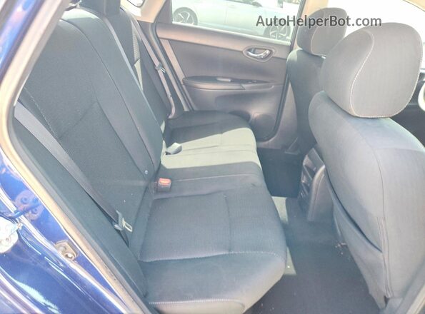 3N1AB7AP0KY305867 2019 NISSAN SENTRA Blue Vista de los asientos traseros