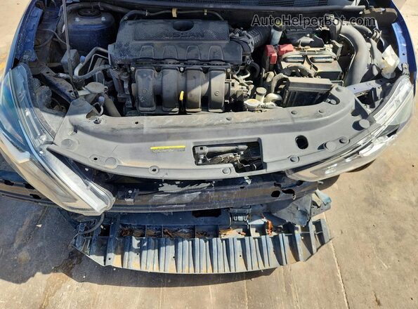 3N1AB7AP0KY305867 2019 NISSAN SENTRA Blue Vista interior trasera