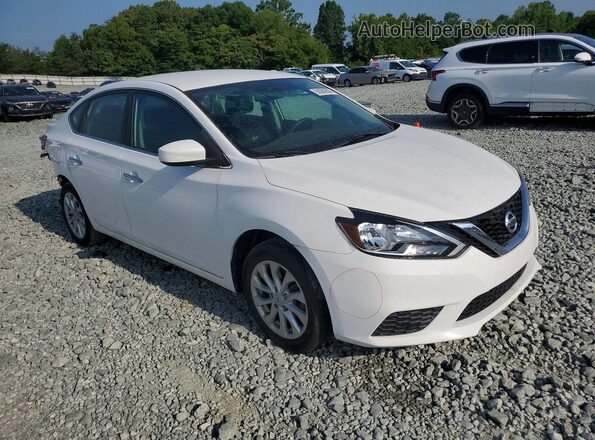 3N1AB7AP0KY308249 2019 NISSAN SENTRA White Delantero derecho