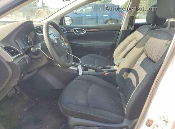 3N1AB7AP0KY308249 2019 NISSAN SENTRA White Vista interior delantera