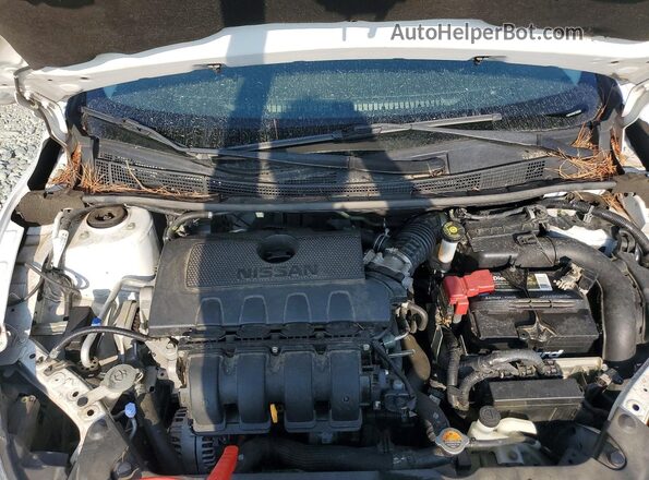 3N1AB7AP0KY308249 2019 NISSAN SENTRA White Vista interior trasera