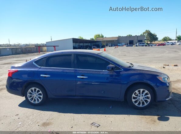 3N1AB7AP0KY308347 2019 NISSAN SENTRA Blue Vista interior trasera