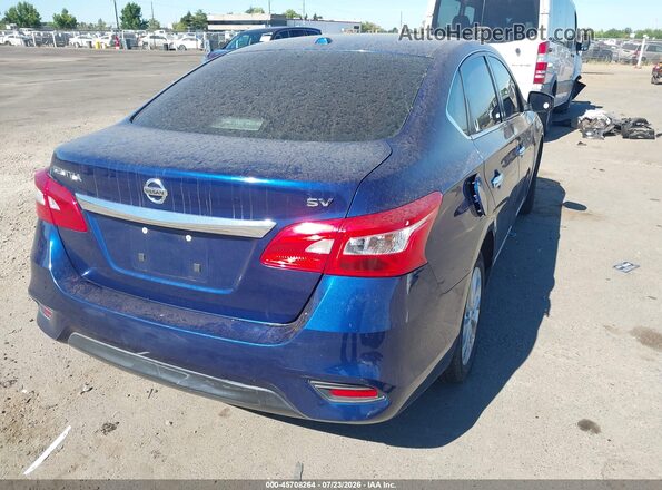 3N1AB7AP0KY308347 2019 NISSAN SENTRA Blue Trasero derecho