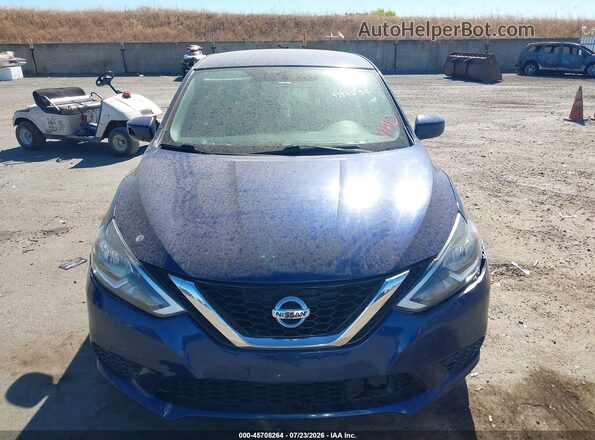 3N1AB7AP0KY308347 2019 NISSAN SENTRA Blue Vista del cuadro de instrumentos