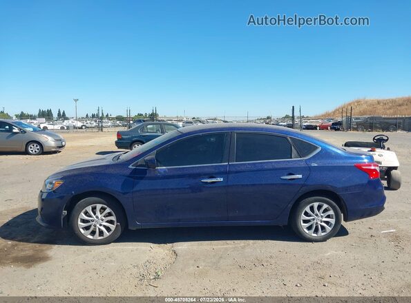 3N1AB7AP0KY308347 2019 NISSAN SENTRA Blue Vista interior de 360 grados
