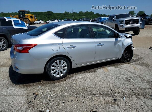 3N1AB7AP0KY310907 2019 NISSAN SENTRA Silver Tył prawy