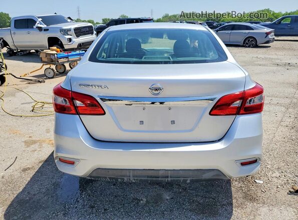 3N1AB7AP0KY310907 2019 NISSAN SENTRA Silver Widok z tyłu