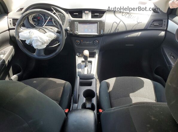 3N1AB7AP0KY310907 2019 NISSAN SENTRA Silver Widok deski rozdzielczej