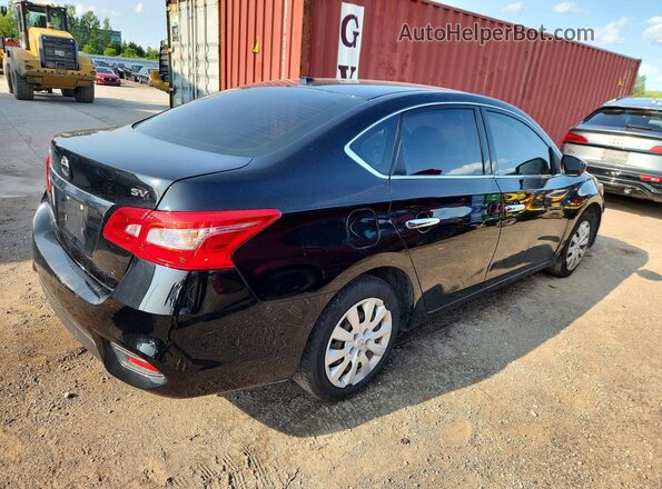 3N1AB7AP0KY313161 2019 NISSAN SENTRA Black Trasero derecho