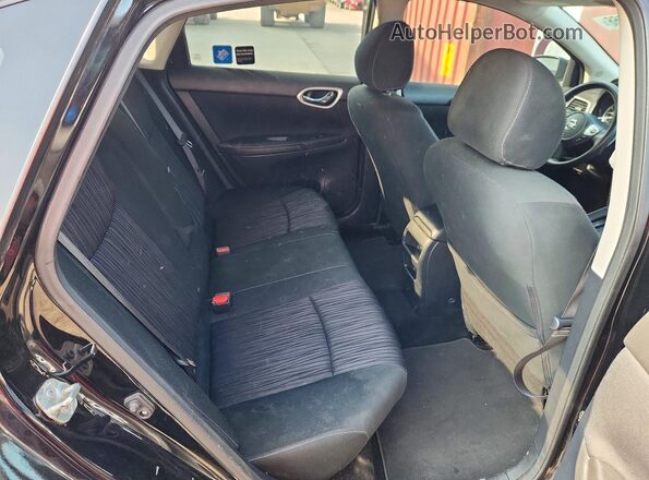 3N1AB7AP0KY313161 2019 NISSAN SENTRA Black Vista de los asientos traseros