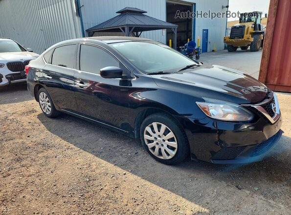 3N1AB7AP0KY313161 2019 NISSAN SENTRA Black Delantero derecho