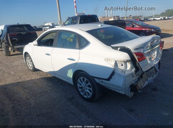 3N1AB7AP0KY313385 2019 NISSAN SENTRA White Trasero izquierdo