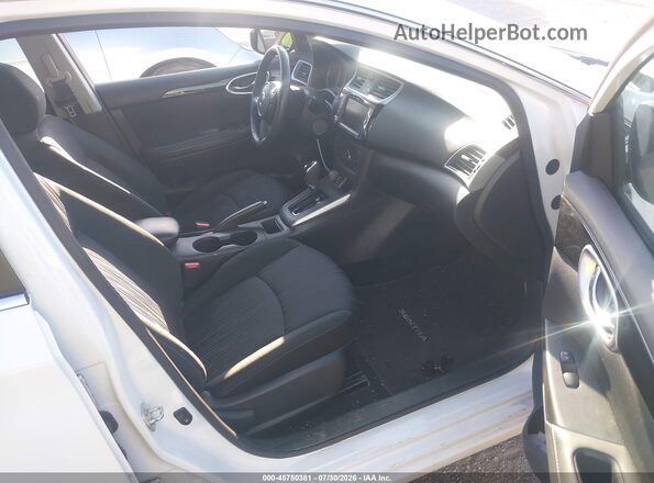 3N1AB7AP0KY313385 2019 NISSAN SENTRA White Vista interior delantera