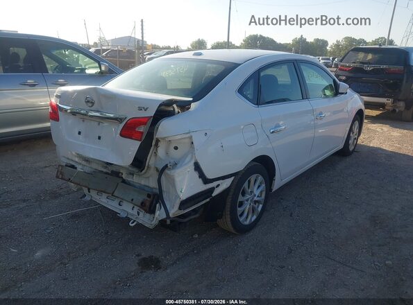 3N1AB7AP0KY313385 2019 NISSAN SENTRA White Trasero derecho