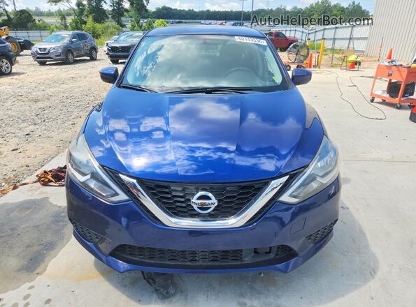 3N1AB7AP0KY314889 2019 NISSAN SENTRA Blue Widok z przodu