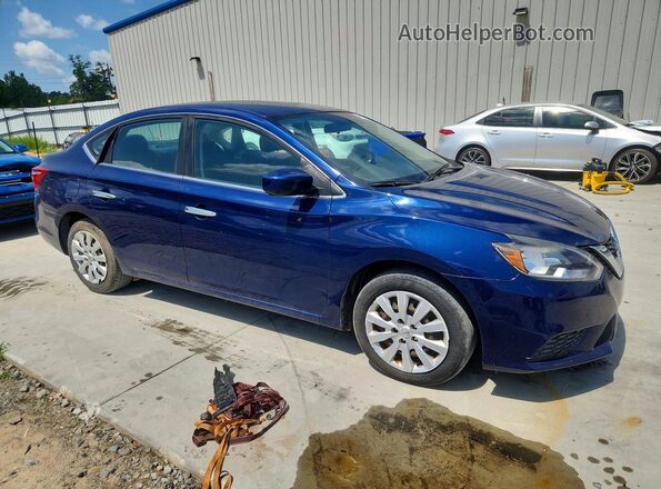 3N1AB7AP0KY314889 2019 NISSAN SENTRA Blue Przód prawy
