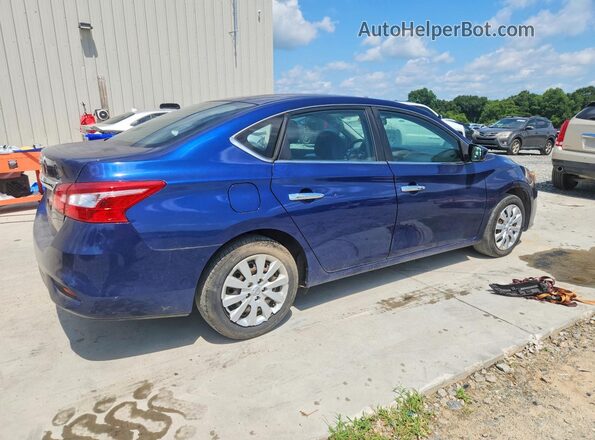3N1AB7AP0KY314889 2019 NISSAN SENTRA Blue Tył prawy
