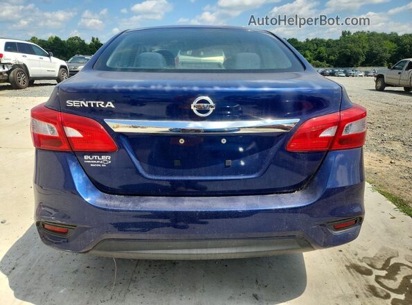 3N1AB7AP0KY314889 2019 NISSAN SENTRA Blue Widok z tyłu