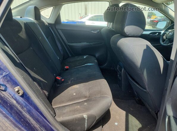 3N1AB7AP0KY314889 2019 NISSAN SENTRA Blue Widok tylnych siedzeń