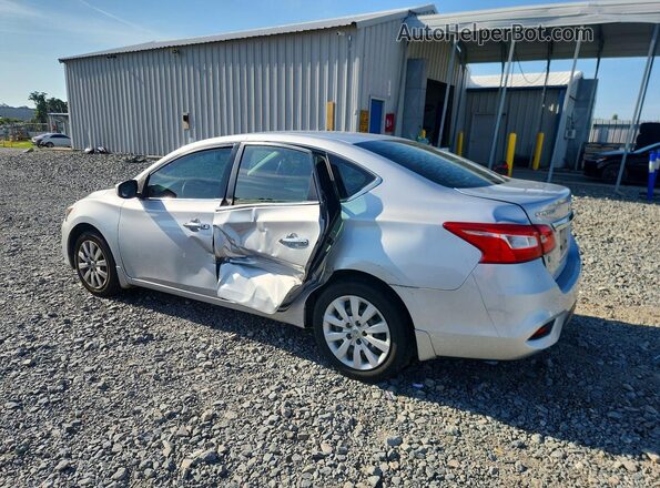 3N1AB7AP0KY318540 2019 NISSAN SENTRA Silver უკანა მარცხენა