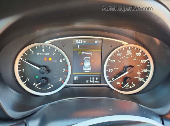 3N1AB7AP0KY318540 2019 NISSAN SENTRA Silver ხელსაწყოთა პანელის ხედი