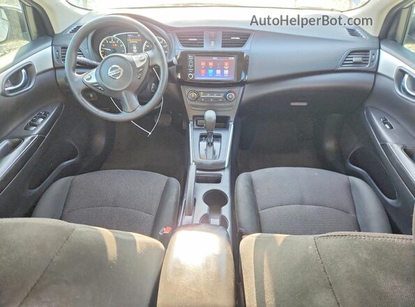 3N1AB7AP0KY318540 2019 NISSAN SENTRA Silver წინა პანელის ხედი