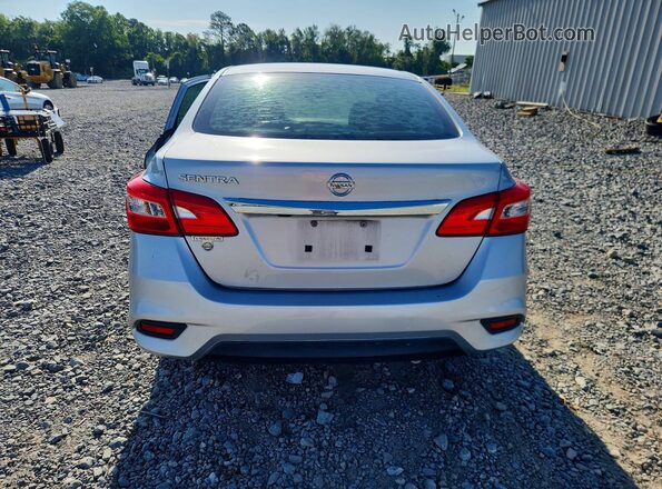 3N1AB7AP0KY318540 2019 NISSAN SENTRA Silver უკანა ხედი