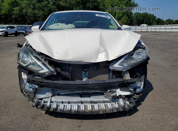 3N1AB7AP0KY340358 2019 NISSAN SENTRA White წინა ხედი