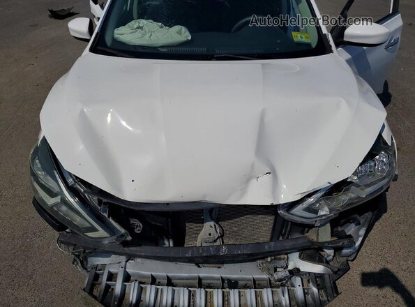 3N1AB7AP0KY340358 2019 NISSAN SENTRA White უკანა სალონის ხედი