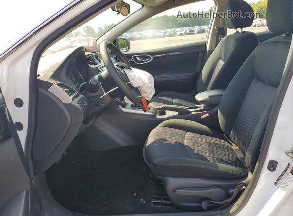 3N1AB7AP0KY340358 2019 NISSAN SENTRA White წინა სალონის ხედი