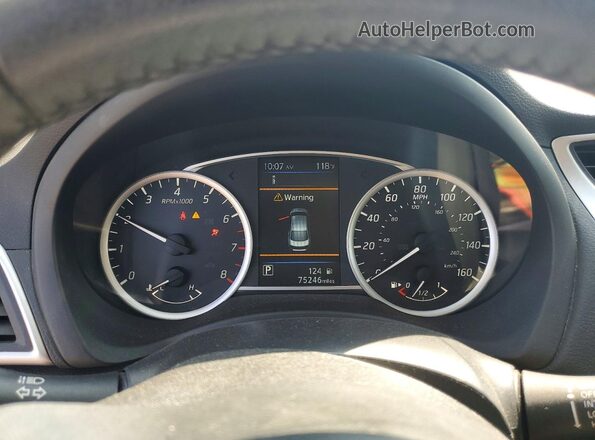 3N1AB7AP0KY340358 2019 NISSAN SENTRA White ხელსაწყოთა პანელის ხედი