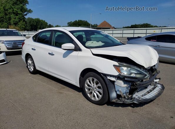 3N1AB7AP0KY340358 2019 NISSAN SENTRA White წინა მარჯვენა
