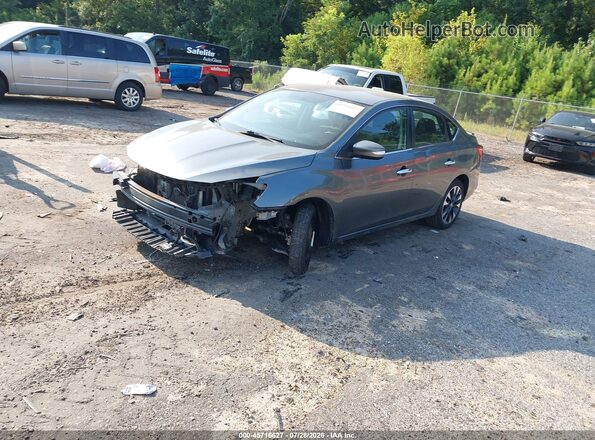 3N1AB7AP0KY343728 2019 NISSAN SENTRA Gray Vista tres cuartos delantera izquierda