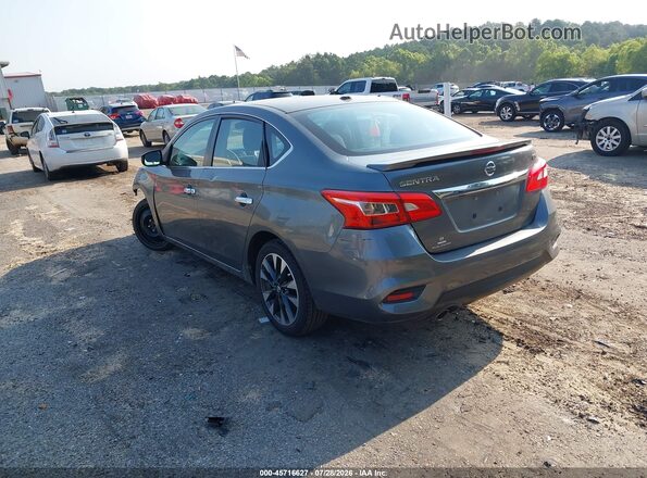 3N1AB7AP0KY343728 2019 NISSAN SENTRA Gray Trasero izquierdo