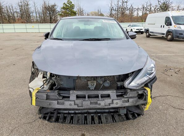 3N1AB7AP0KY347424 2019 NISSAN SENTRA Silver Front view