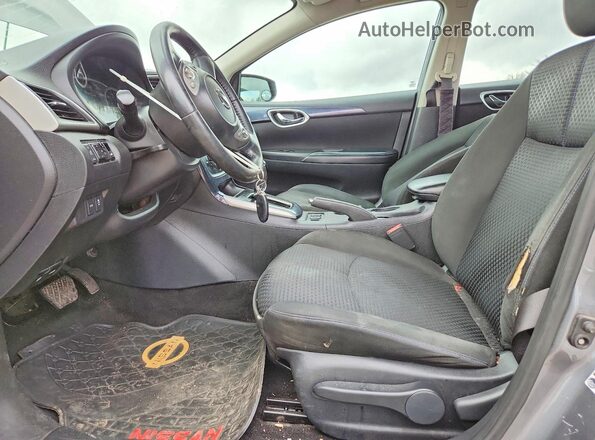 3N1AB7AP0KY347424 2019 NISSAN SENTRA Silver Front interior view