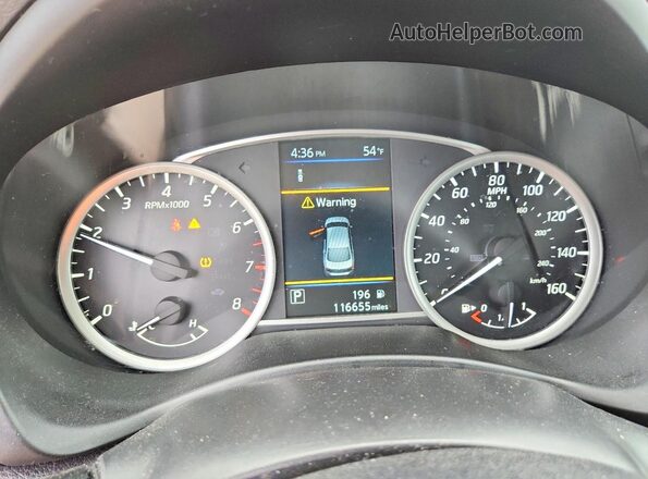 3N1AB7AP0KY347424 2019 NISSAN SENTRA Silver Instrument cluster view